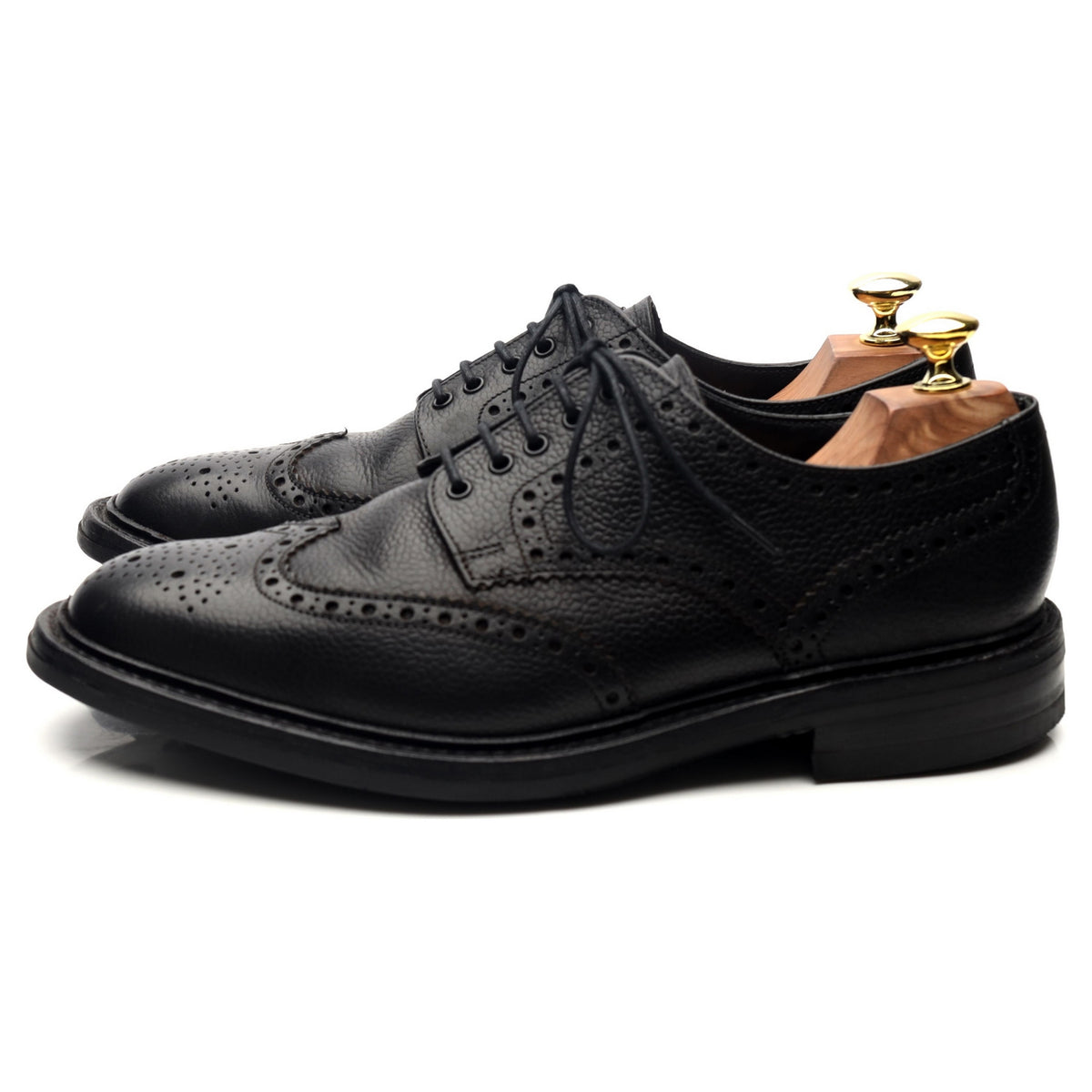 1880 &#39;Badminton 2&#39; Black Leather Derby UK 7 G