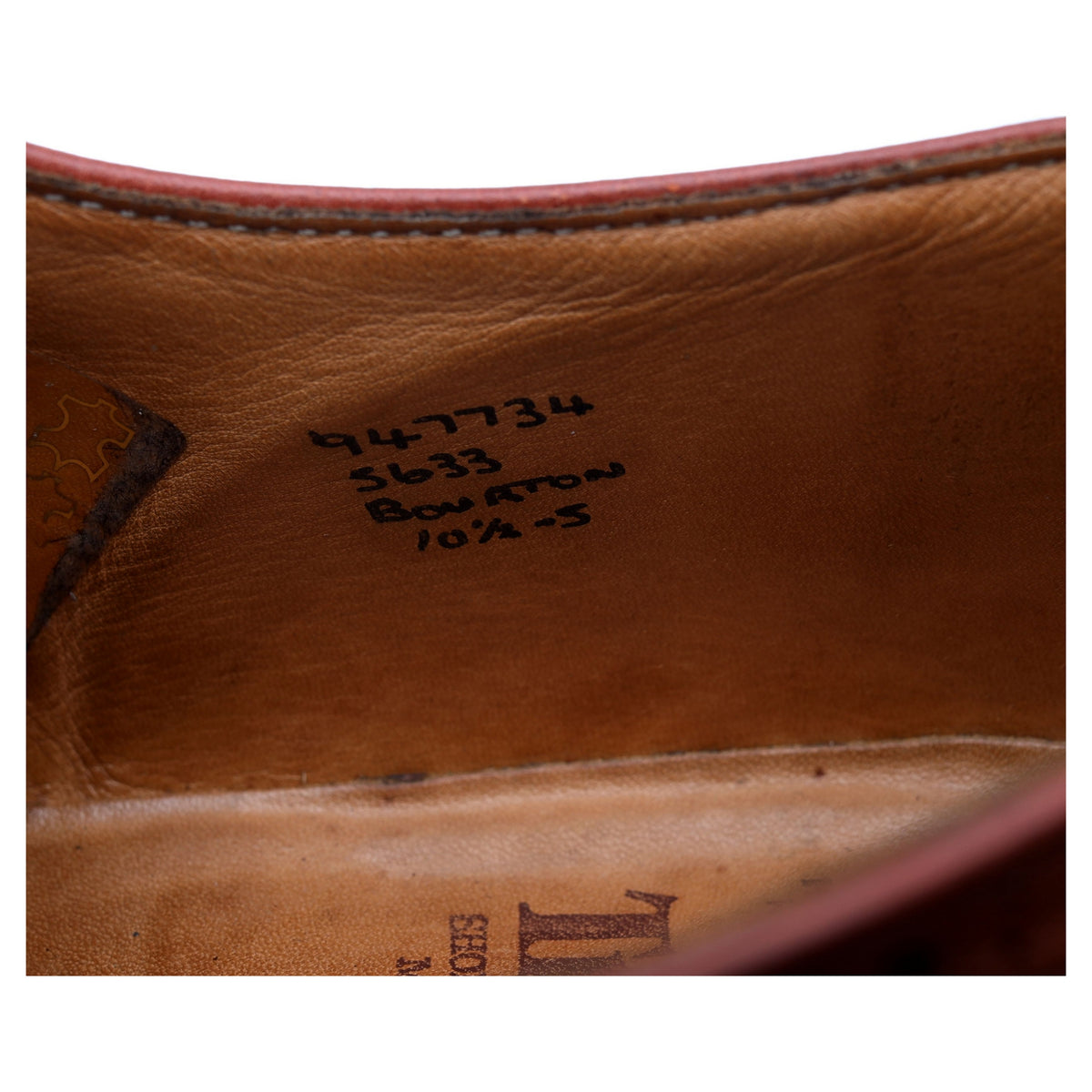 &#39;Bourton&#39; Tan Brown Leather Derby UK 10.5
