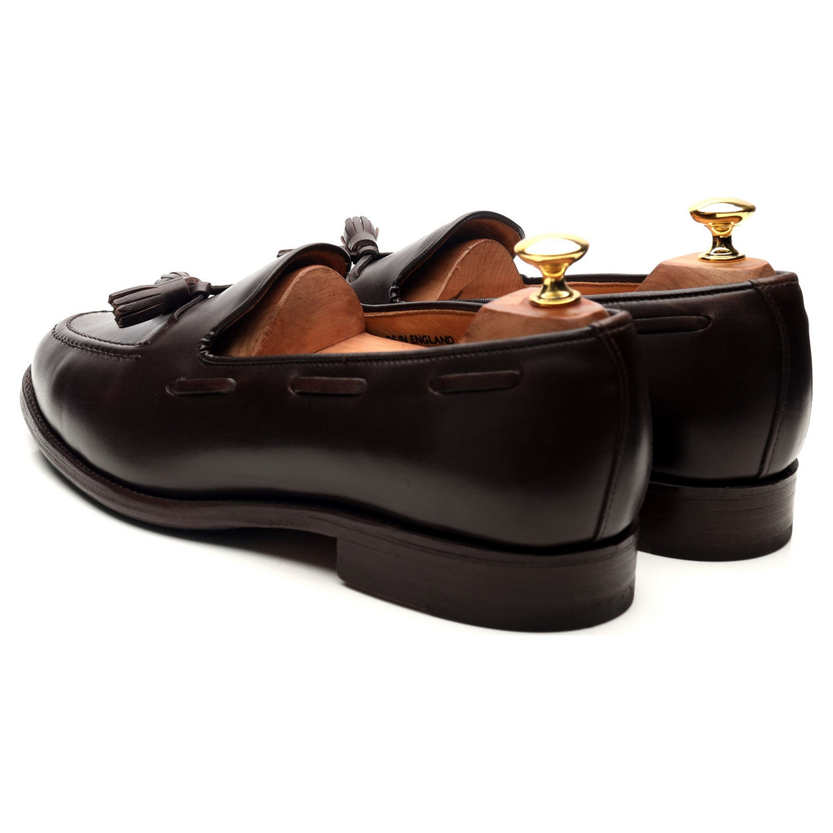 Shipton &amp; Heneage &#39;Finchley&#39; Dark Brown Leather Tassel Loafers UK 9 F