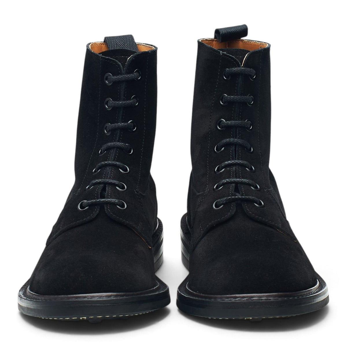 'Burford' Black Suede Super Boots UK 6