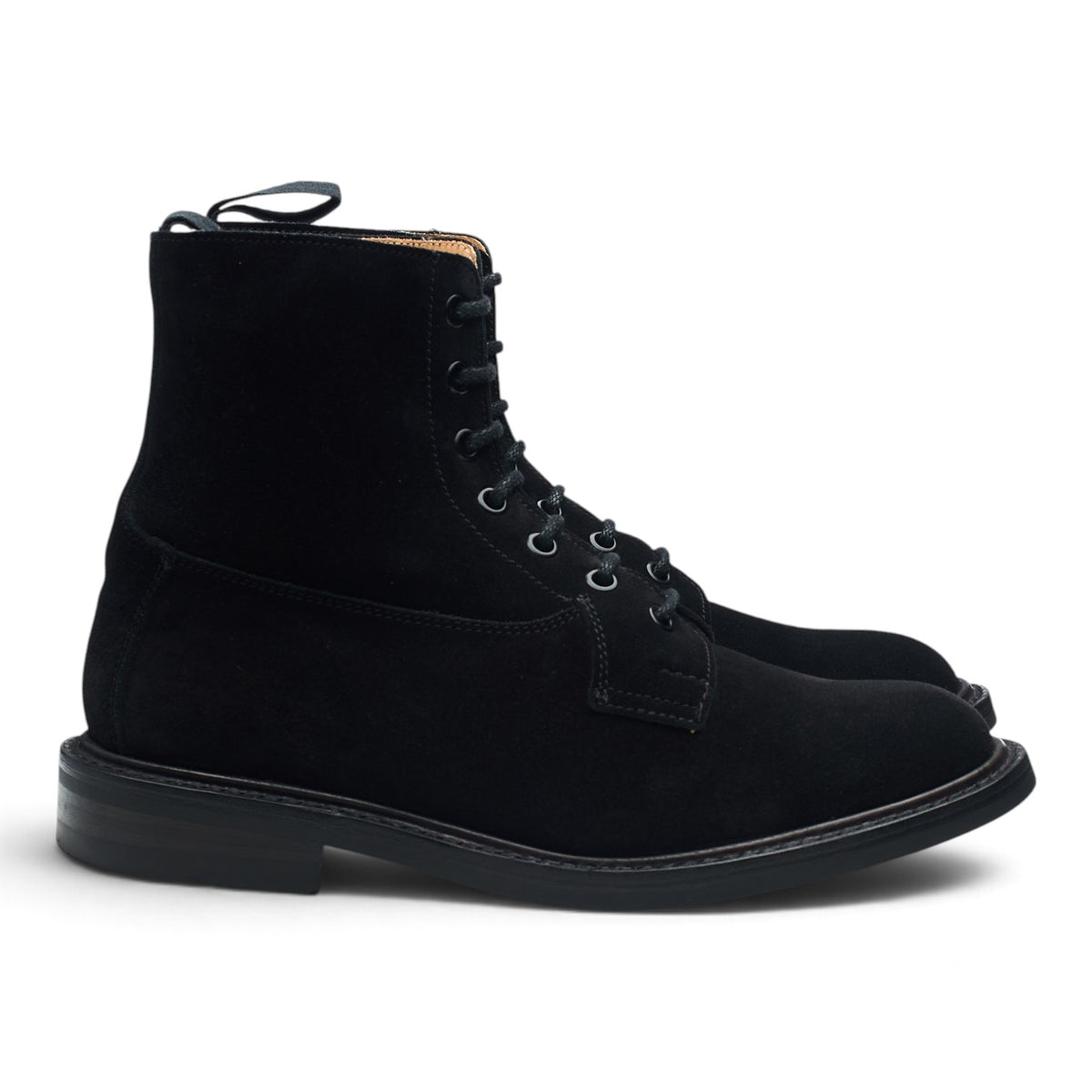'Burford' Black Suede Super Boots UK 6