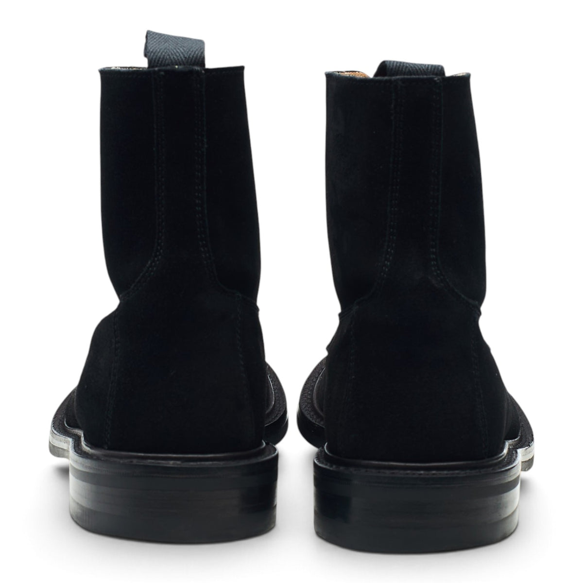 'Burford' Black Suede Super Boots UK 6