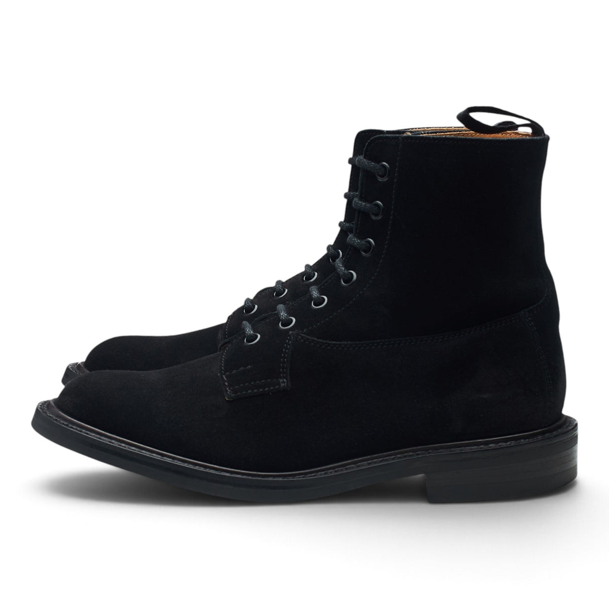'Burford' Black Suede Super Boots UK 6