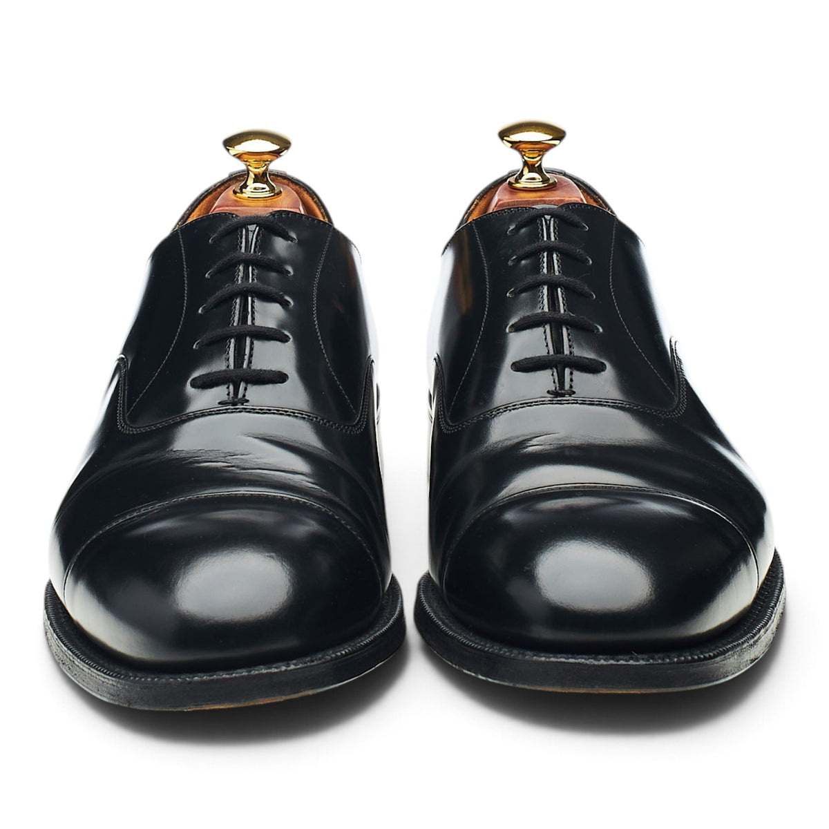 'Consul' Black Leather Oxford UK 9 F