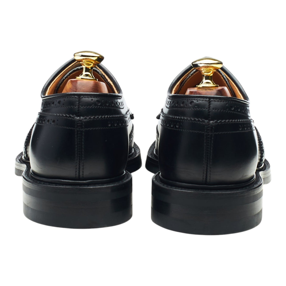 'Grafton' Black Leather Derby Brogues UK 7.5 F