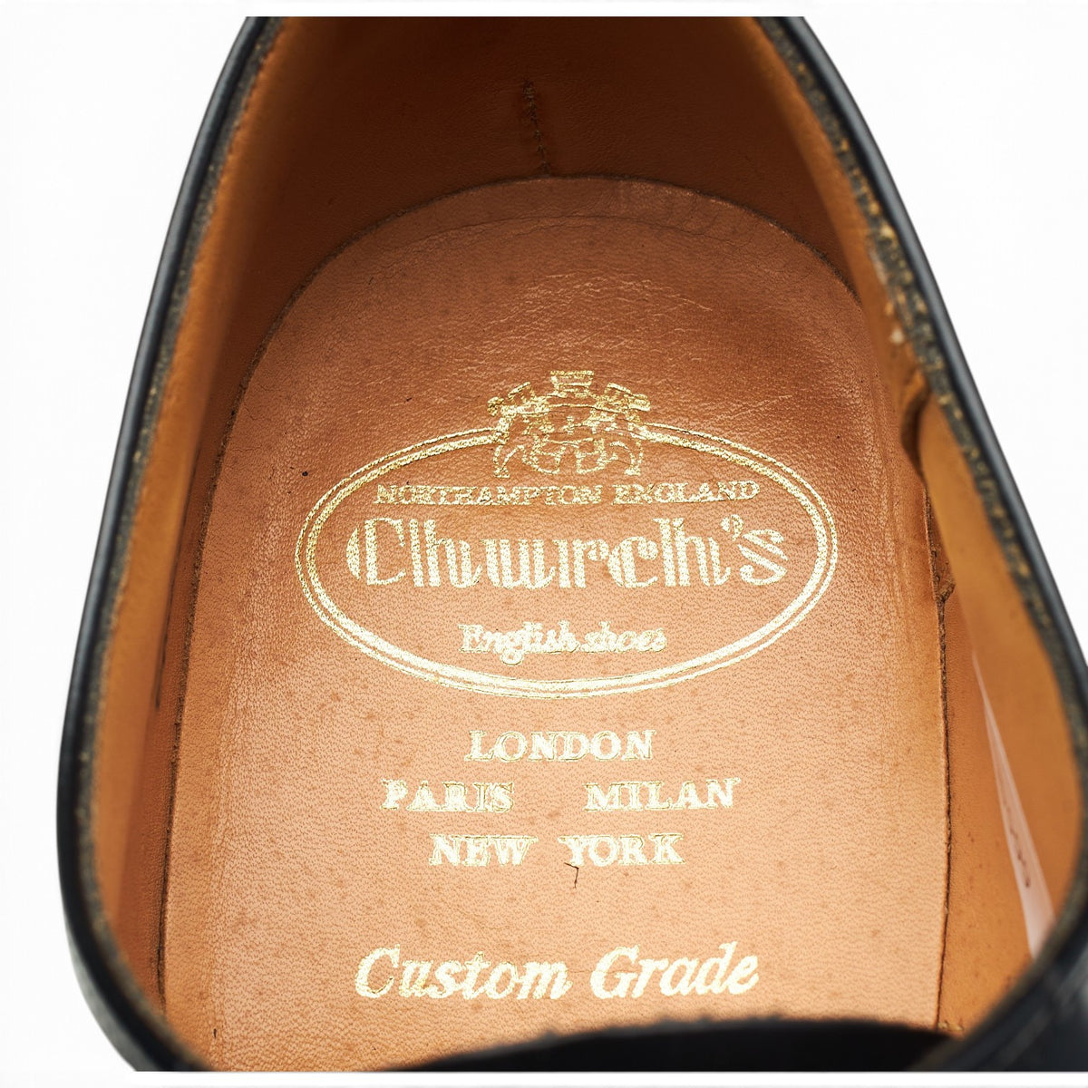 'Balmoral' Black Leather Oxford UK 7.5 F