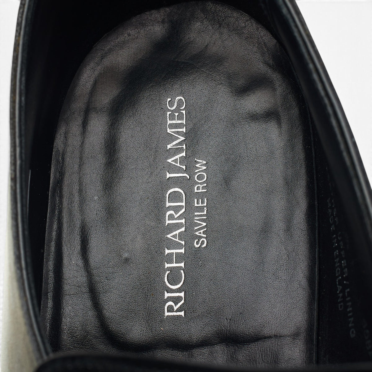 Richard James Black Leather Loafers UK 10.5 E