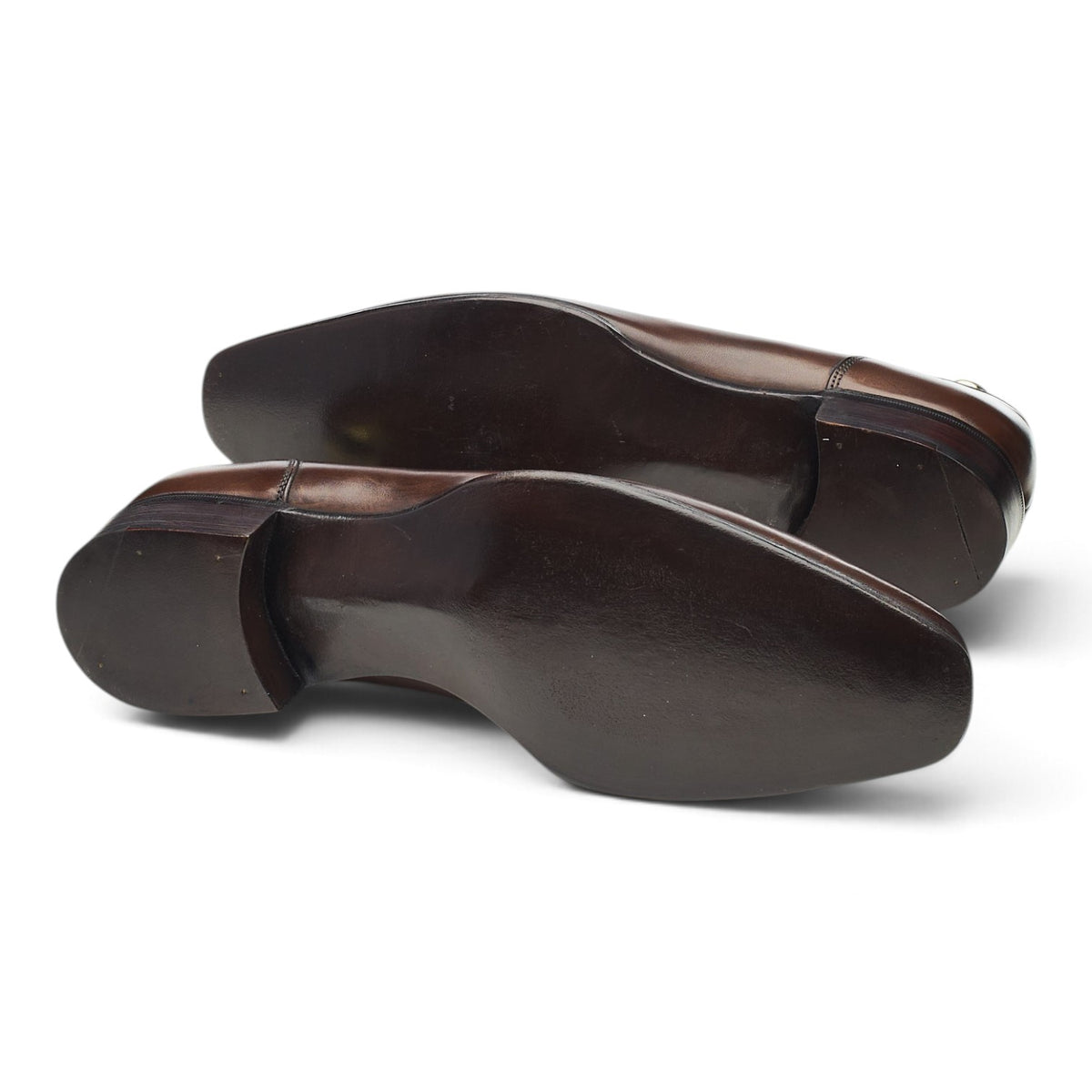 'Newport' Dark Brown Leather Loafers UK 7.5 E