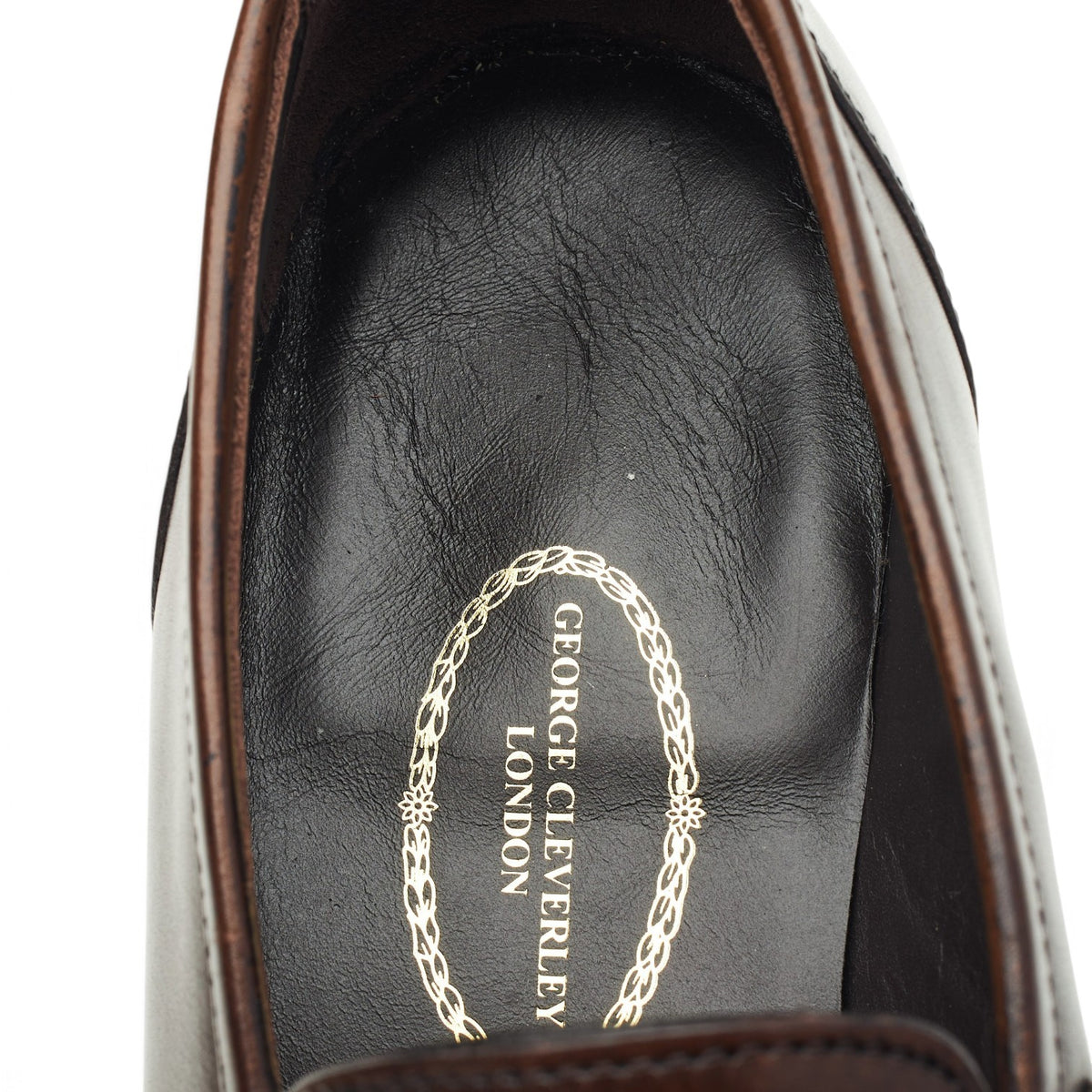'Newport' Dark Brown Leather Loafers UK 7.5 E