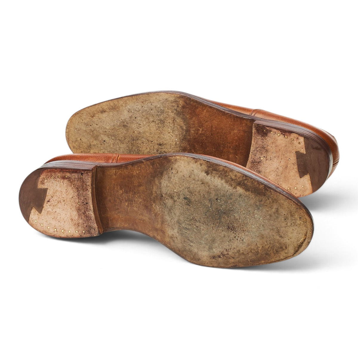 'Cornhill' Tan Brown Grain Leather Split Toe Derby UK 8.5 D
