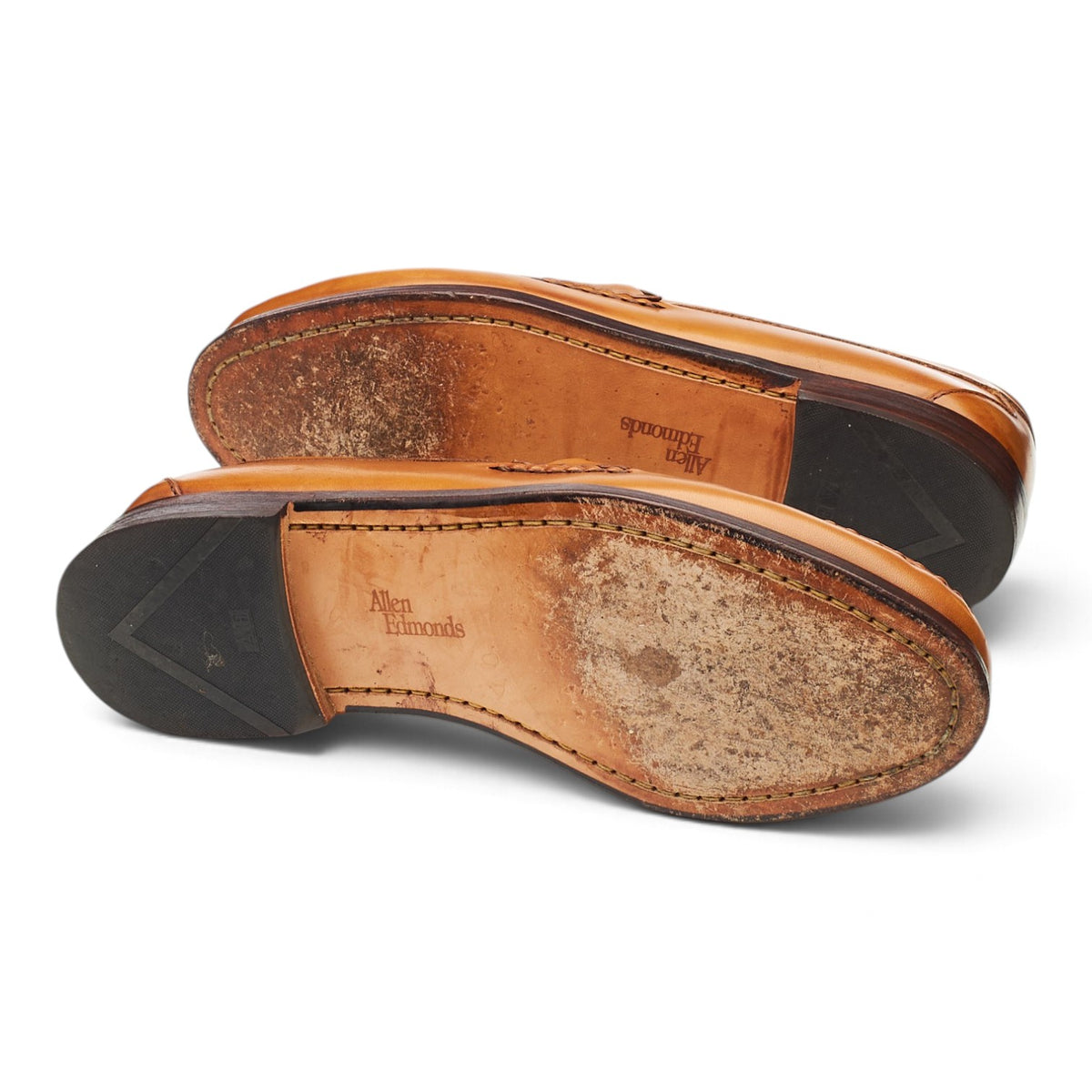 'Cavanaugh' Tan Brown Leather Loafers UK 9 US 9.5 EEE