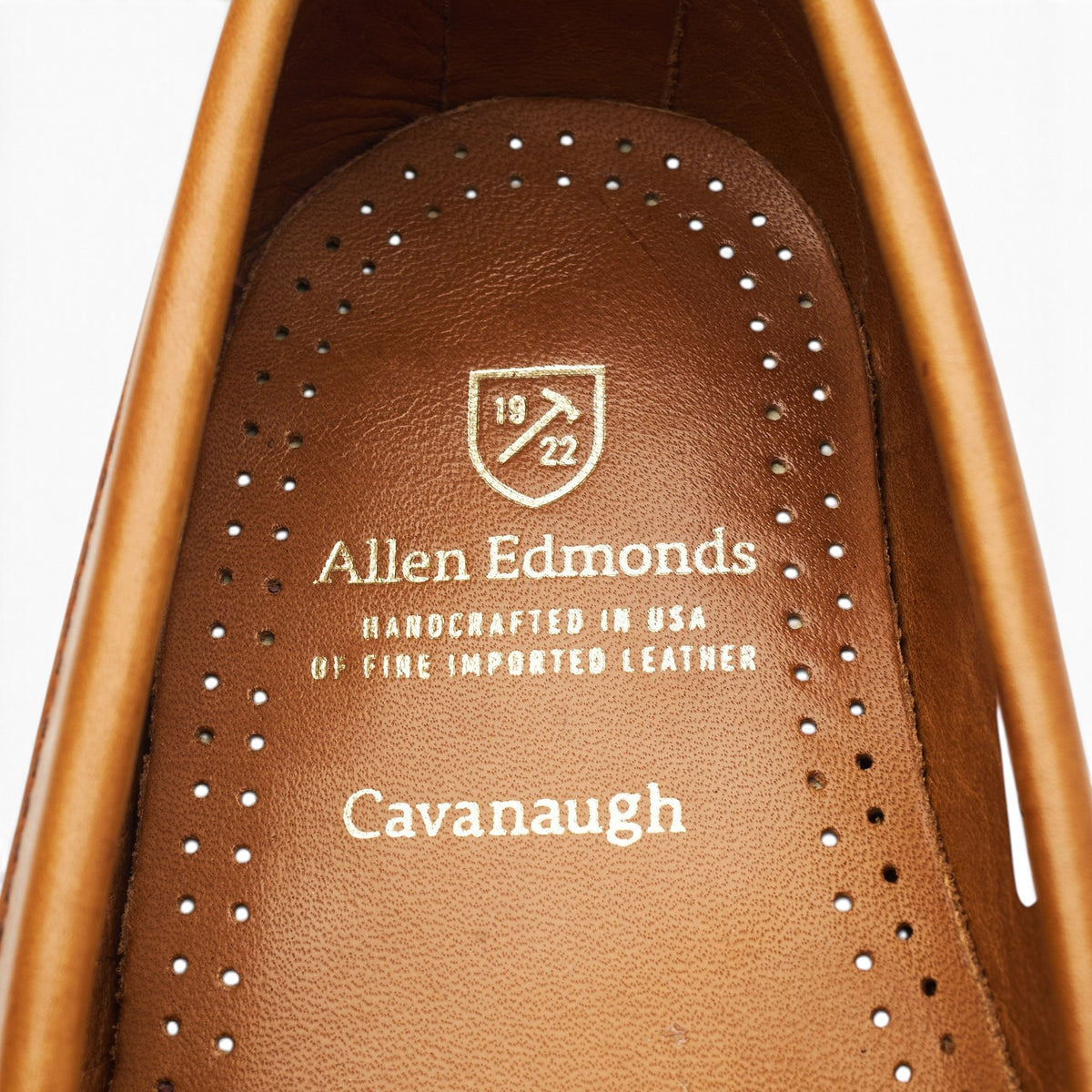'Cavanaugh' Tan Brown Leather Loafers UK 9 US 9.5 EEE