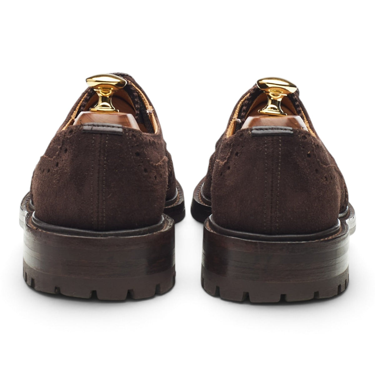 'Bourton' Dark Brown Suede Derby Brogues UK 6