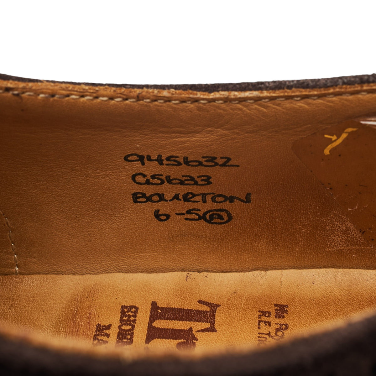 'Bourton' Dark Brown Suede Derby Brogues UK 6