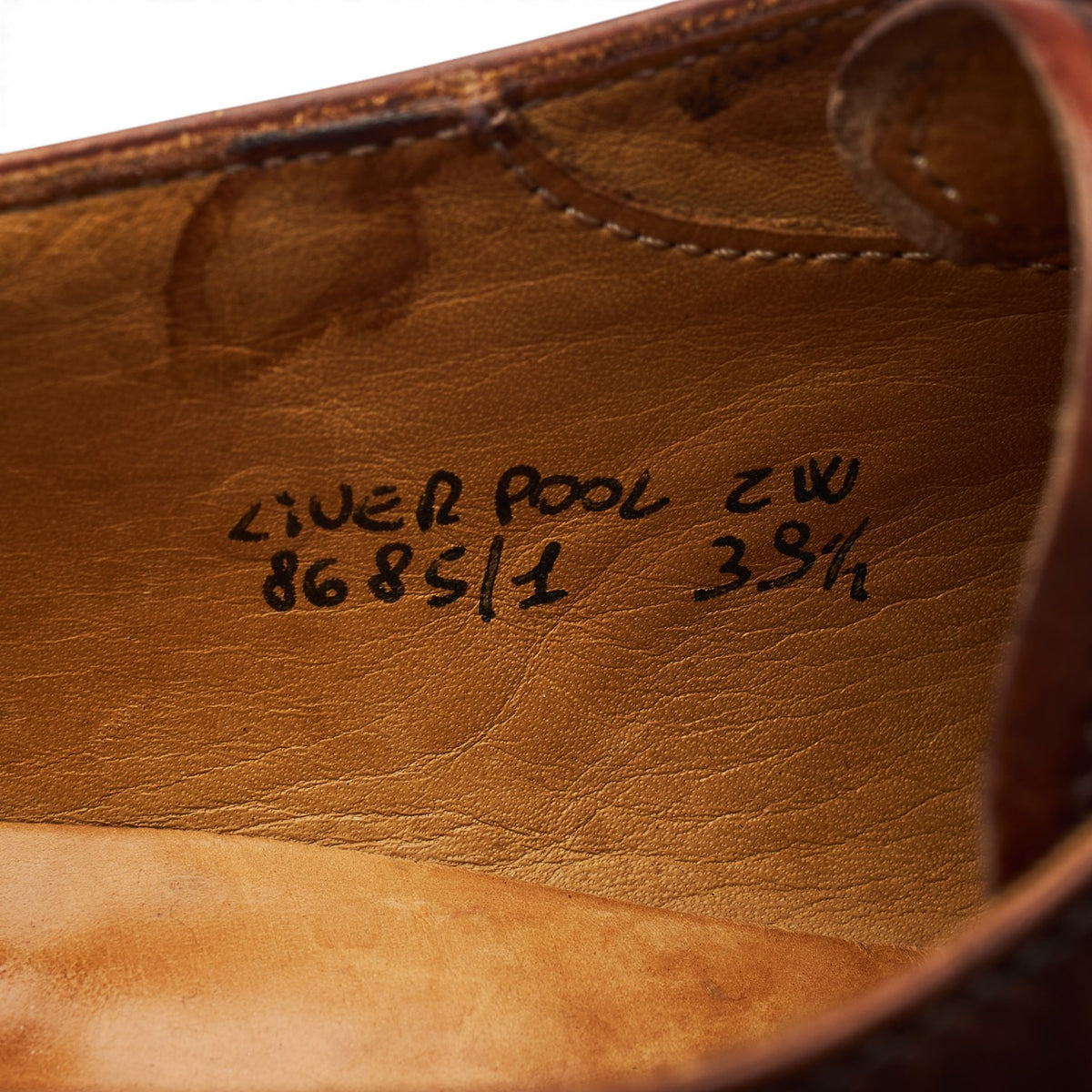 Women's 'Liverpool' Brown Leather Double Monk Strap UK 6.5 EU 39.5