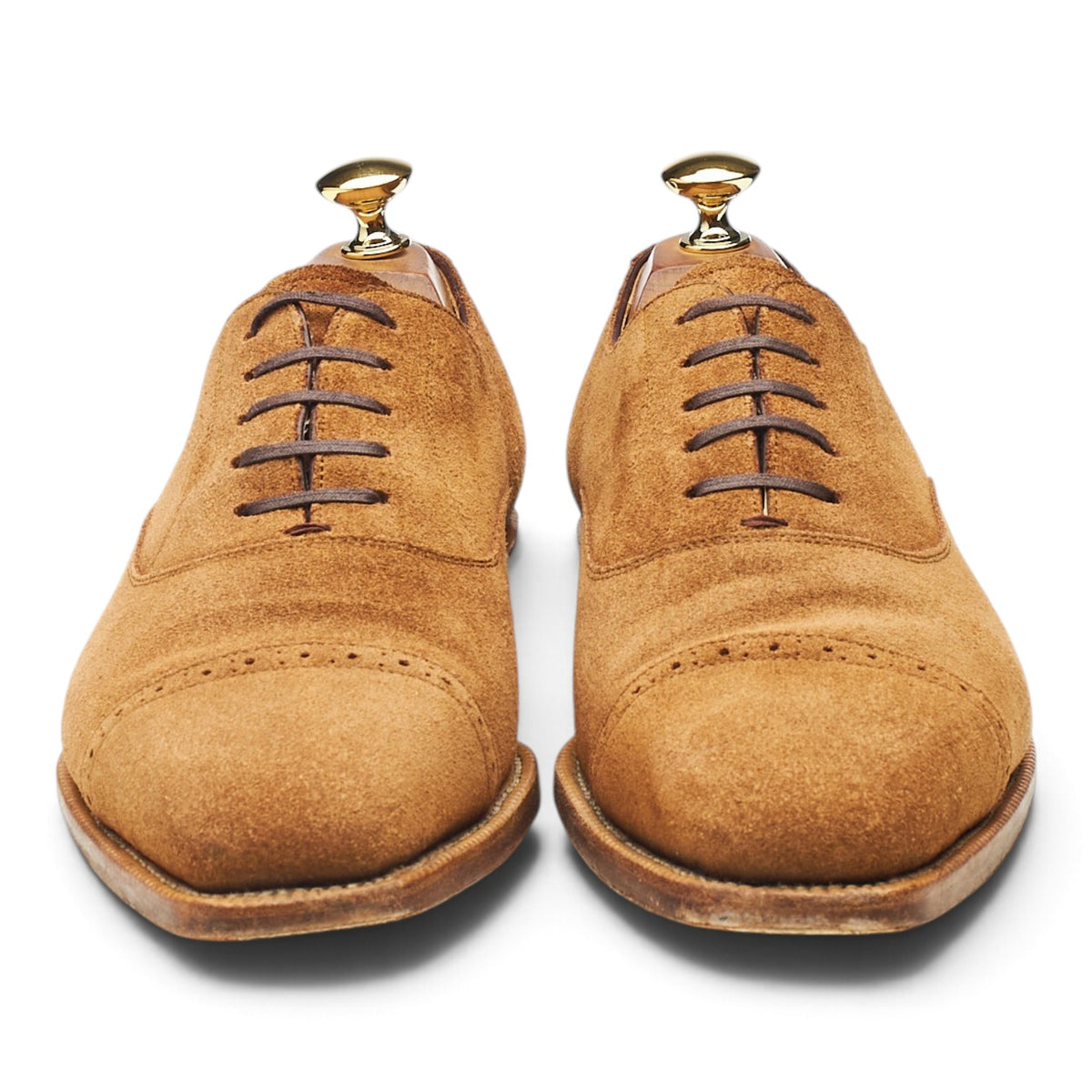 'OXF 221' Tan Brown Suede Oxford UK 6.5