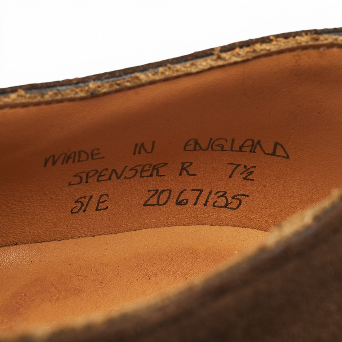 The Armoury 'Spenser' Brown Suede Derby UK 7.5 E