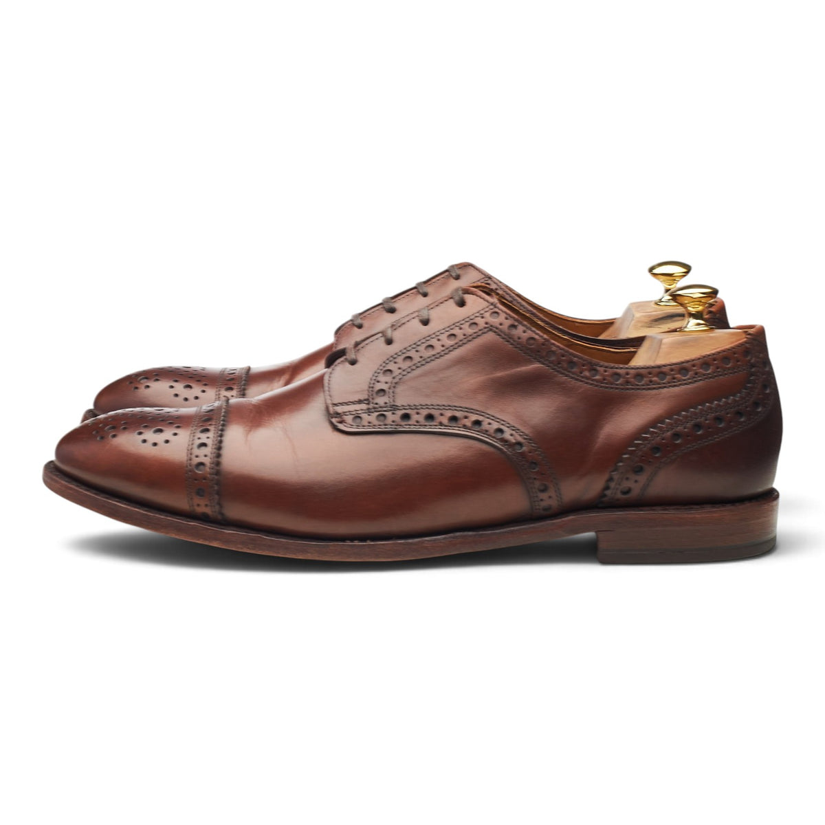 'Rogue' Brown Leather Derby Brogues UK 11.5 US 12 E