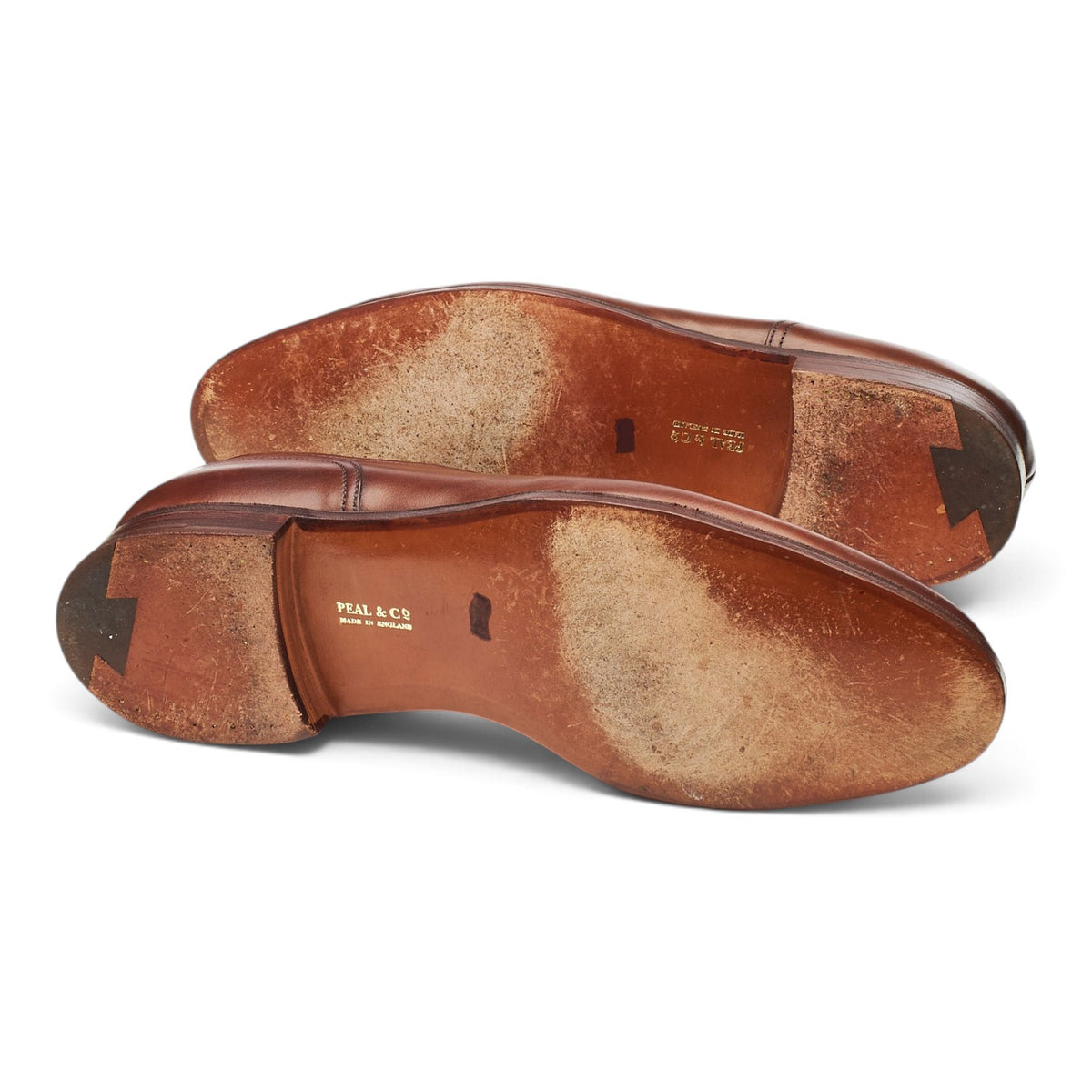 Peal & Co Brown Leather Split Toe Derby UK 8.5 US 9.5 D