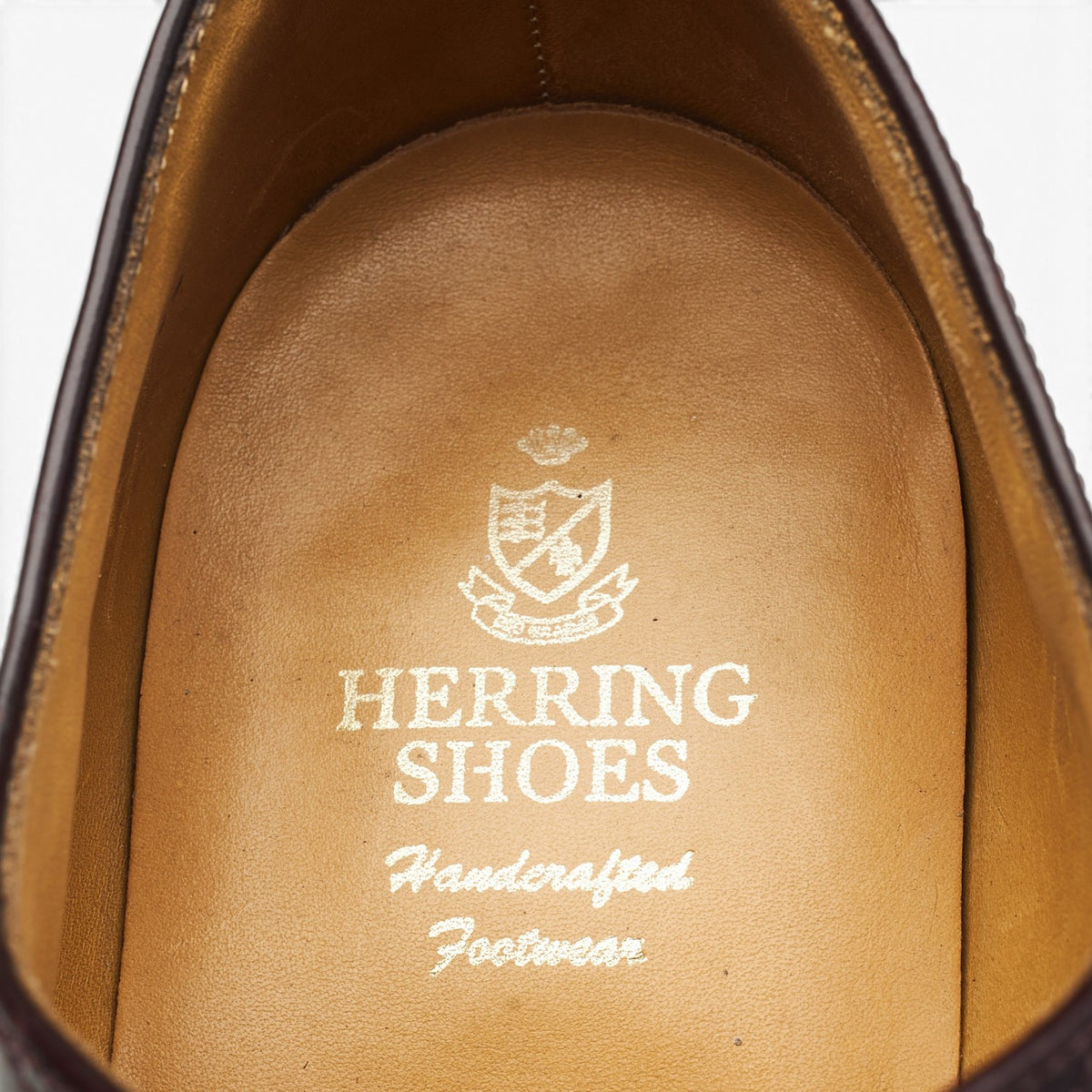 Herring 'Keele' Burgundy Leather Oxford Brogues UK 9.5 F