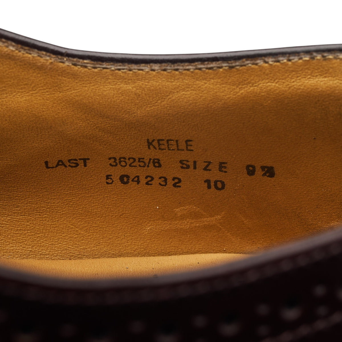 Herring 'Keele' Burgundy Leather Oxford Brogues UK 9.5 F
