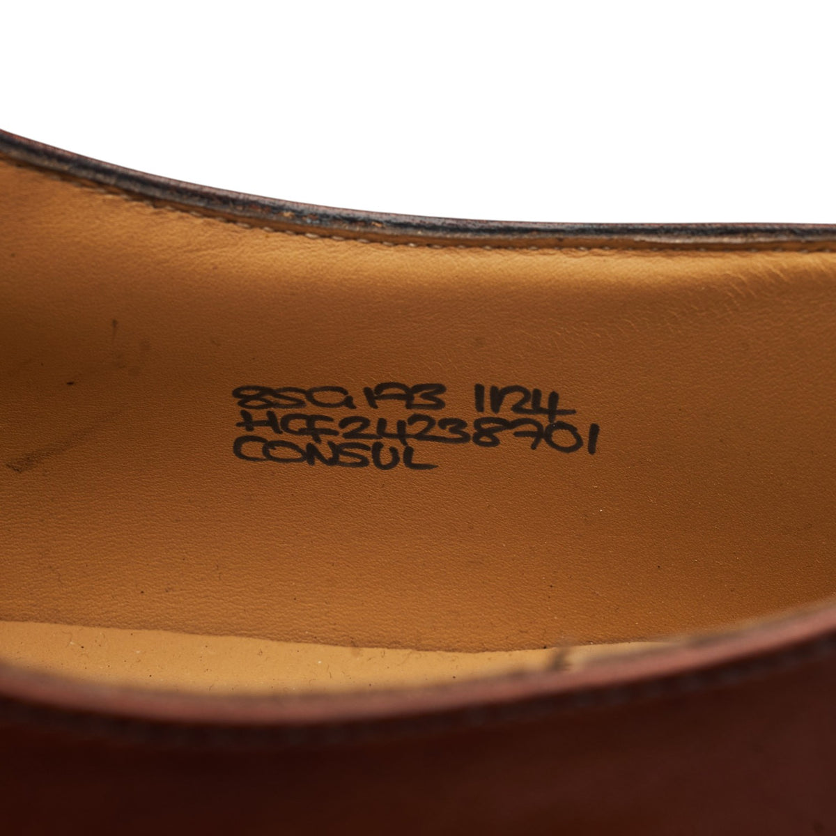 'Consul' Brown Leather Oxford UK 8.5 G