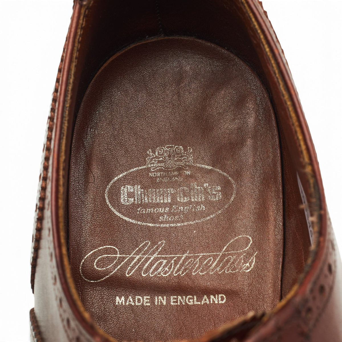 Masterclass 'Brunel' Brown Leather Oxford Brogues UK 8.5 F