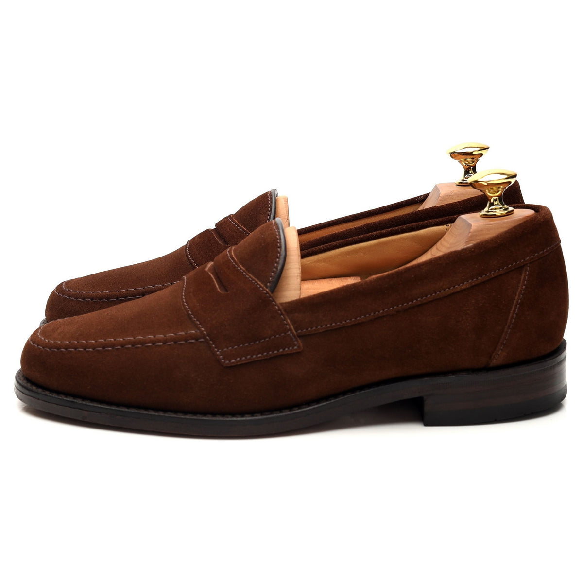 &#39;Eton&#39; Brown Suede Loafers UK 6 F