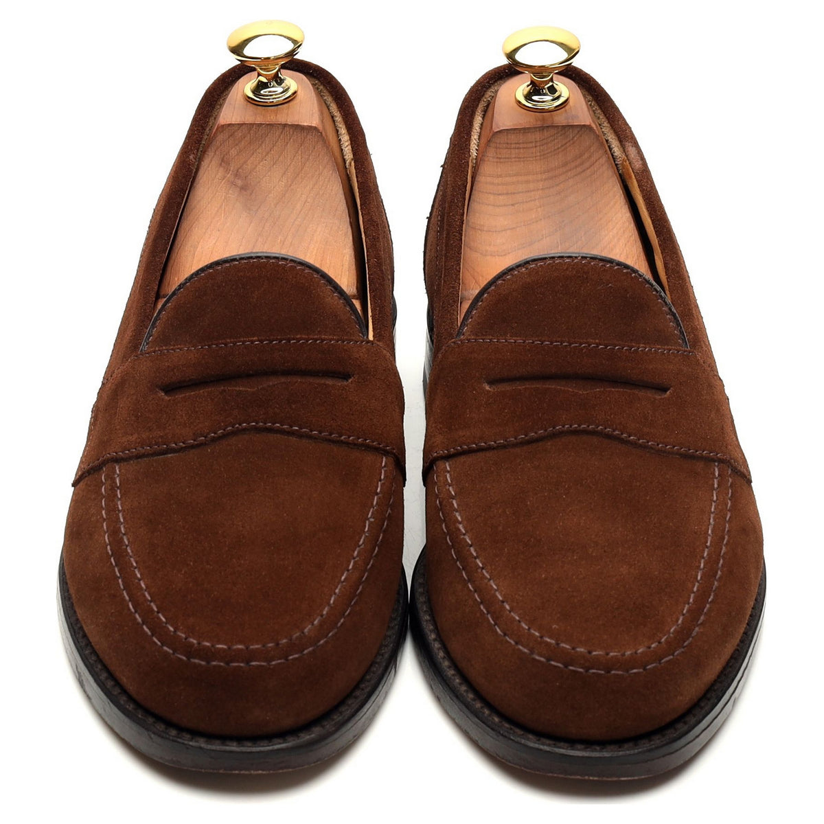 &#39;Eton&#39; Brown Suede Loafers UK 6 F