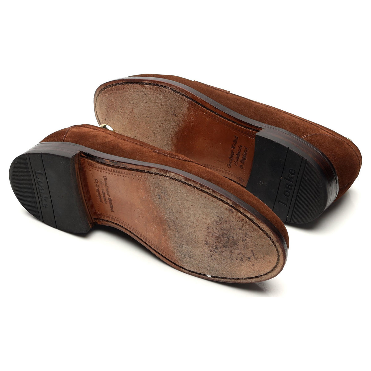 &#39;Eton&#39; Brown Suede Loafers UK 6 F