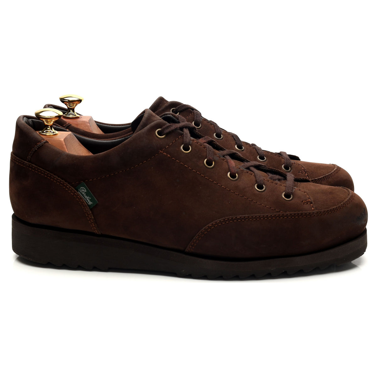 &#39;Sierra&#39; Dark Brown Nubuck Leather Sneaker UK 10