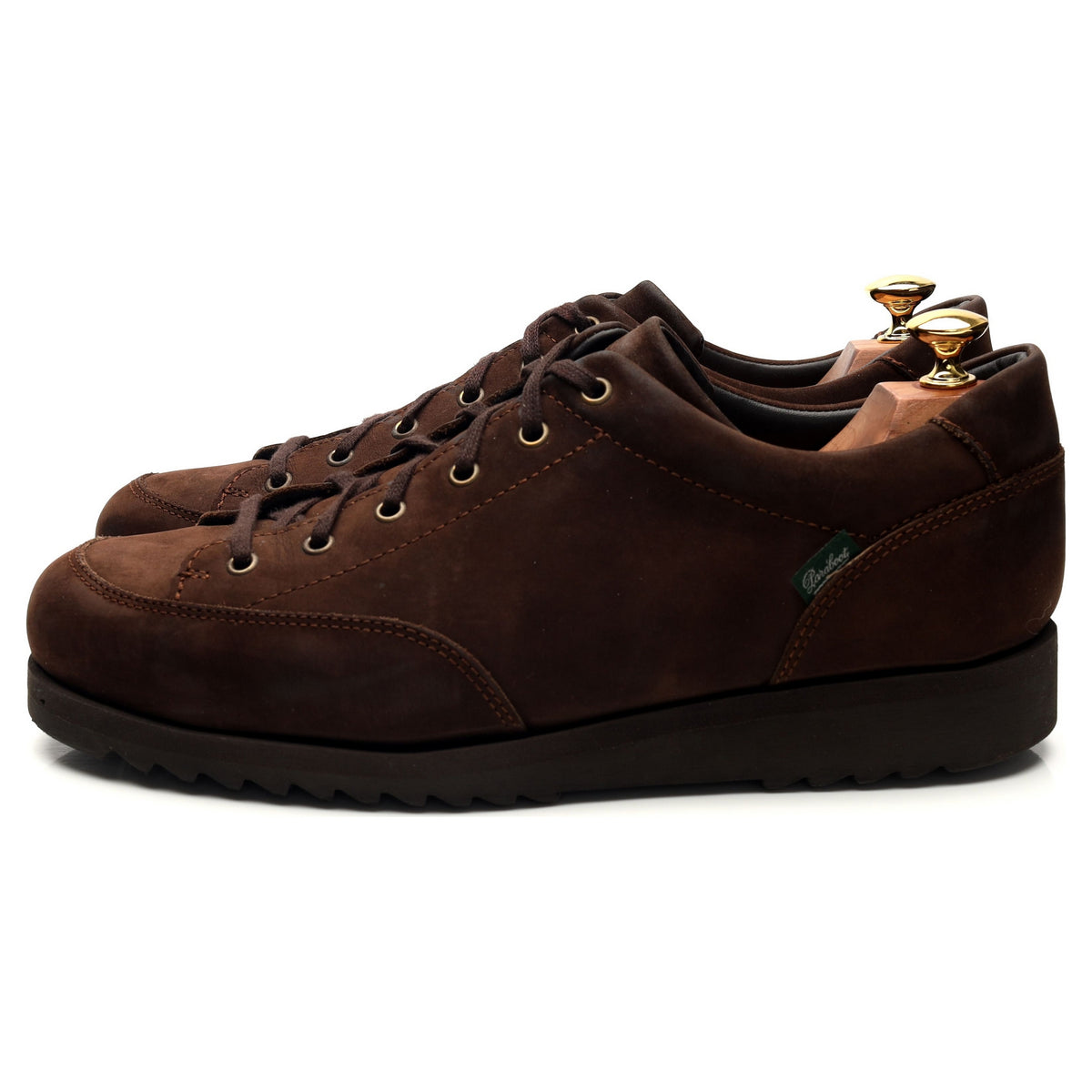 &#39;Sierra&#39; Dark Brown Nubuck Leather Sneaker UK 10