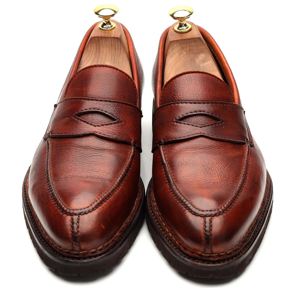 &#39;Principe&#39; Tan Brown Leather Loafers UK 8.5