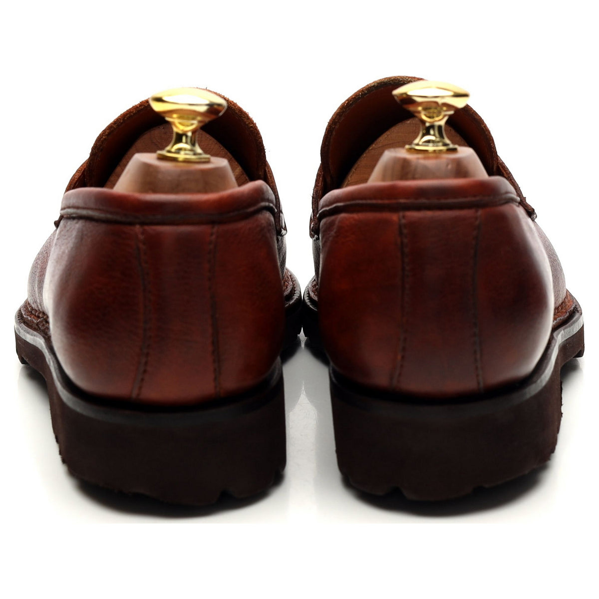 &#39;Principe&#39; Tan Brown Leather Loafers UK 8.5