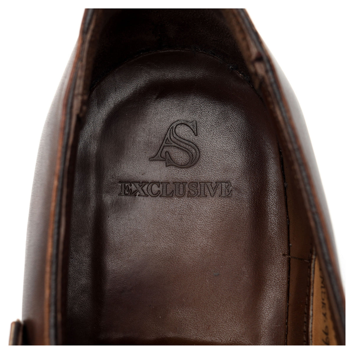 &#39;Ramsey&#39; Brown Leather Double Monk Strap UK 8.5 F