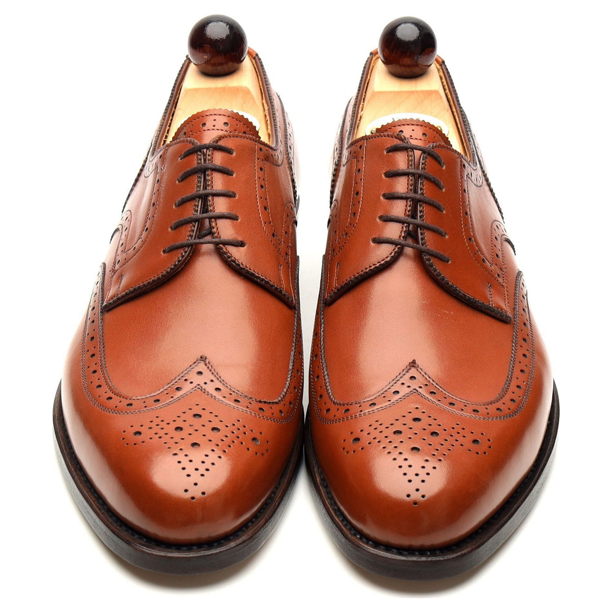 &#39;Budapest&#39; Tan Brown Derby Brogues UK 9 EU 43