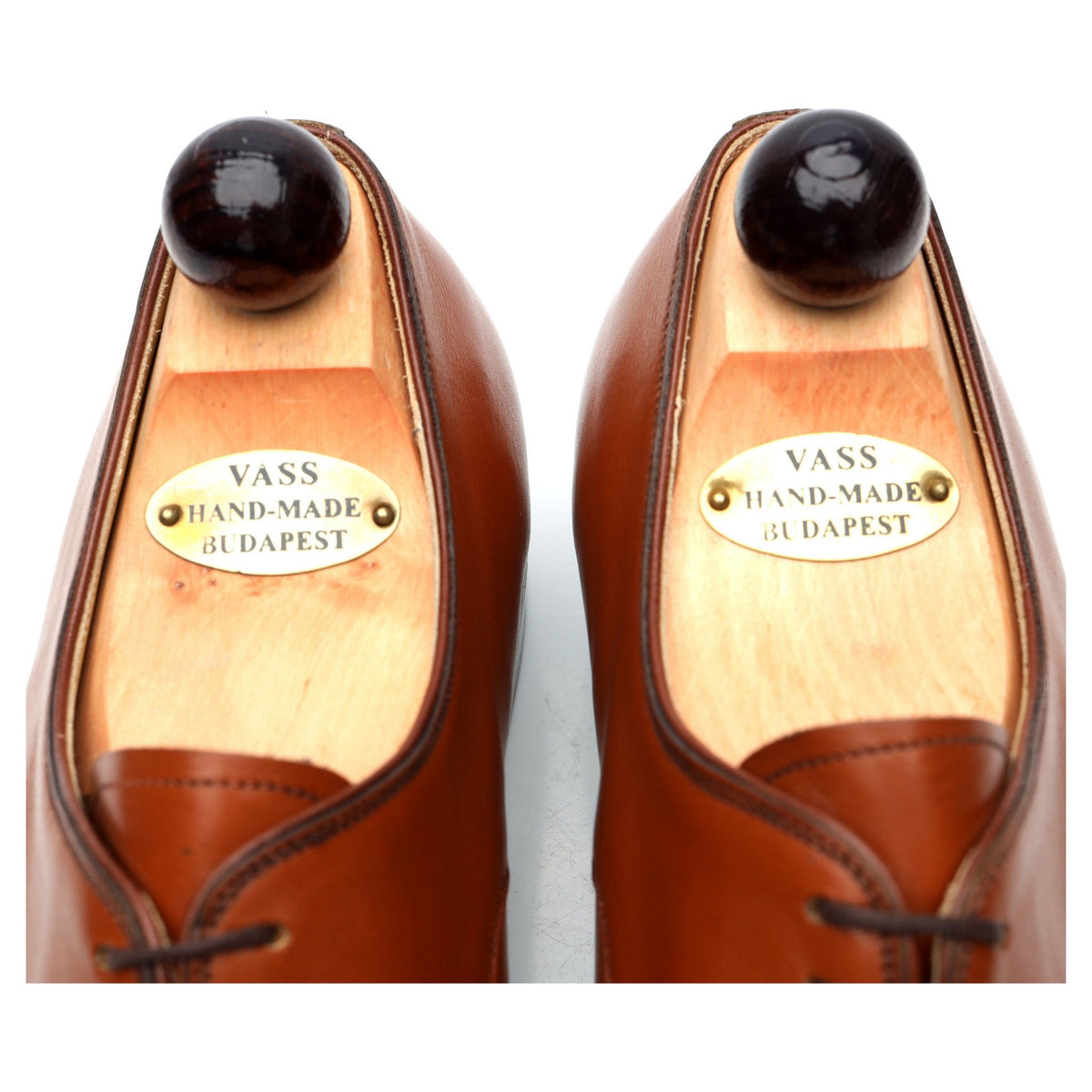 &#39;Theresianer&#39; Tan Brown Leather Derby UK 9 EU 43