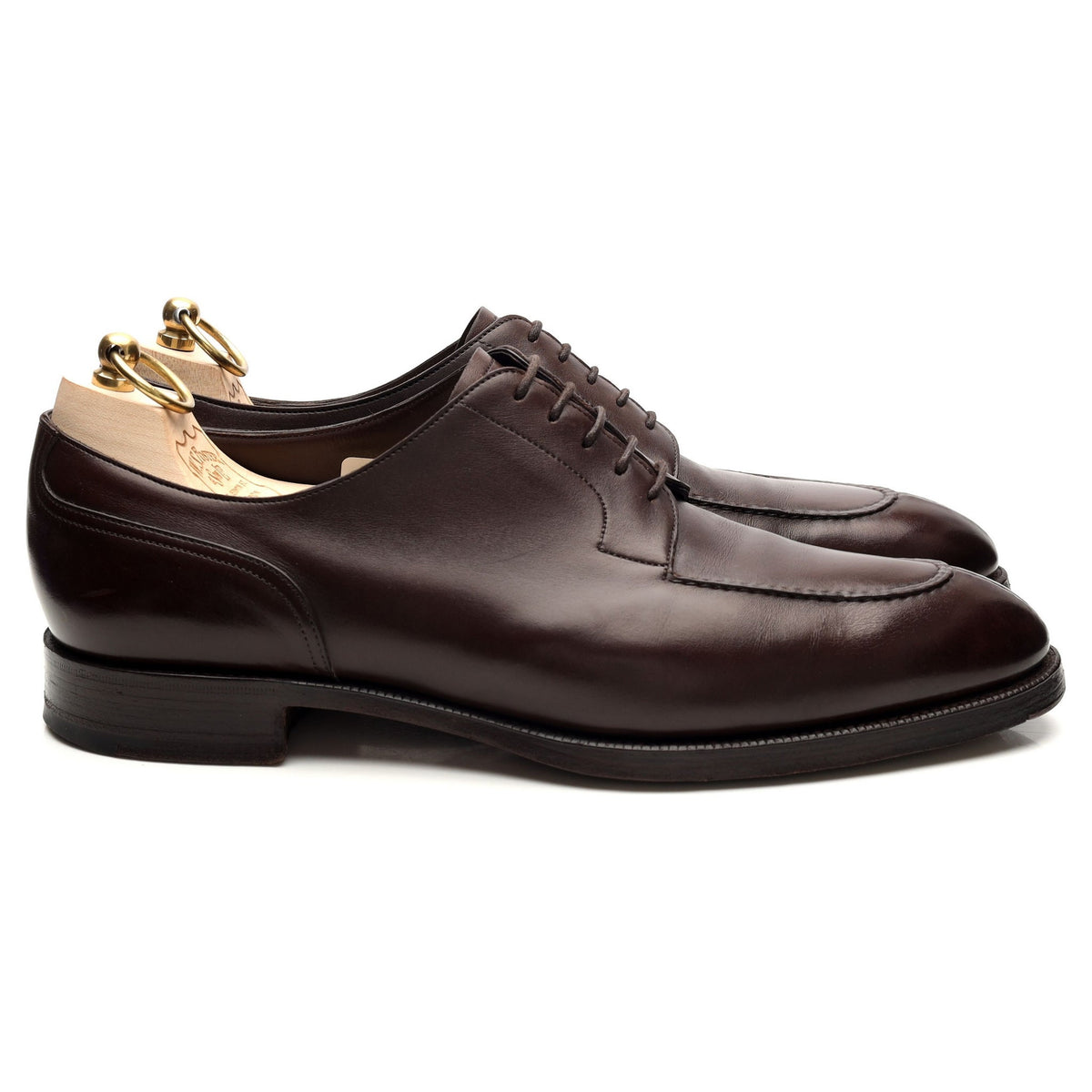 &#39;Keble&#39; Dark Brown Leather Derby Split Toe UK 8.5 E