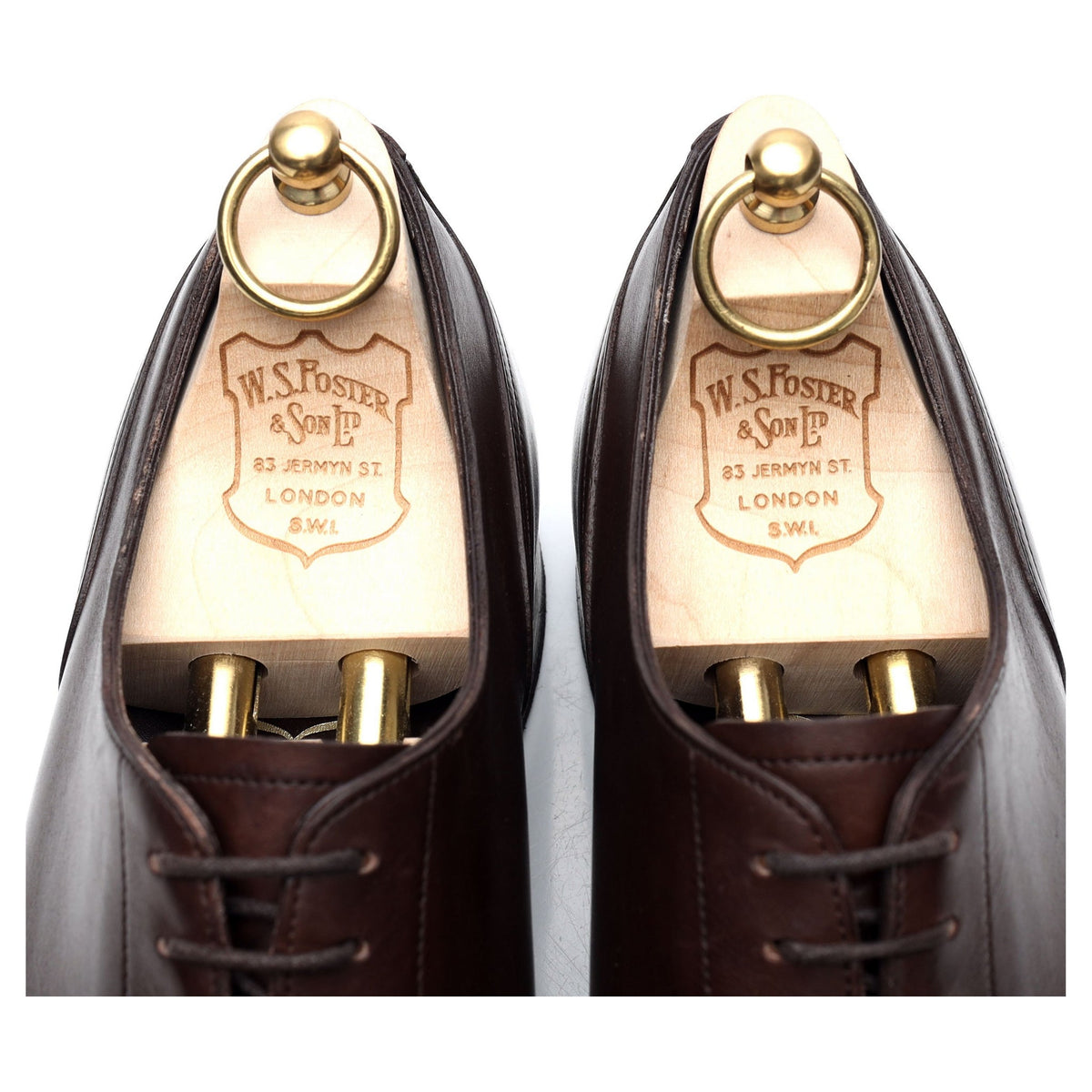 &#39;Keble&#39; Dark Brown Leather Derby Split Toe UK 8.5 E