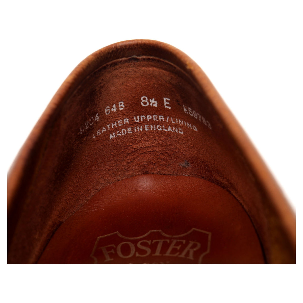 Foster &amp; Son Tan Brown Leather Loafers UK 8.5 E