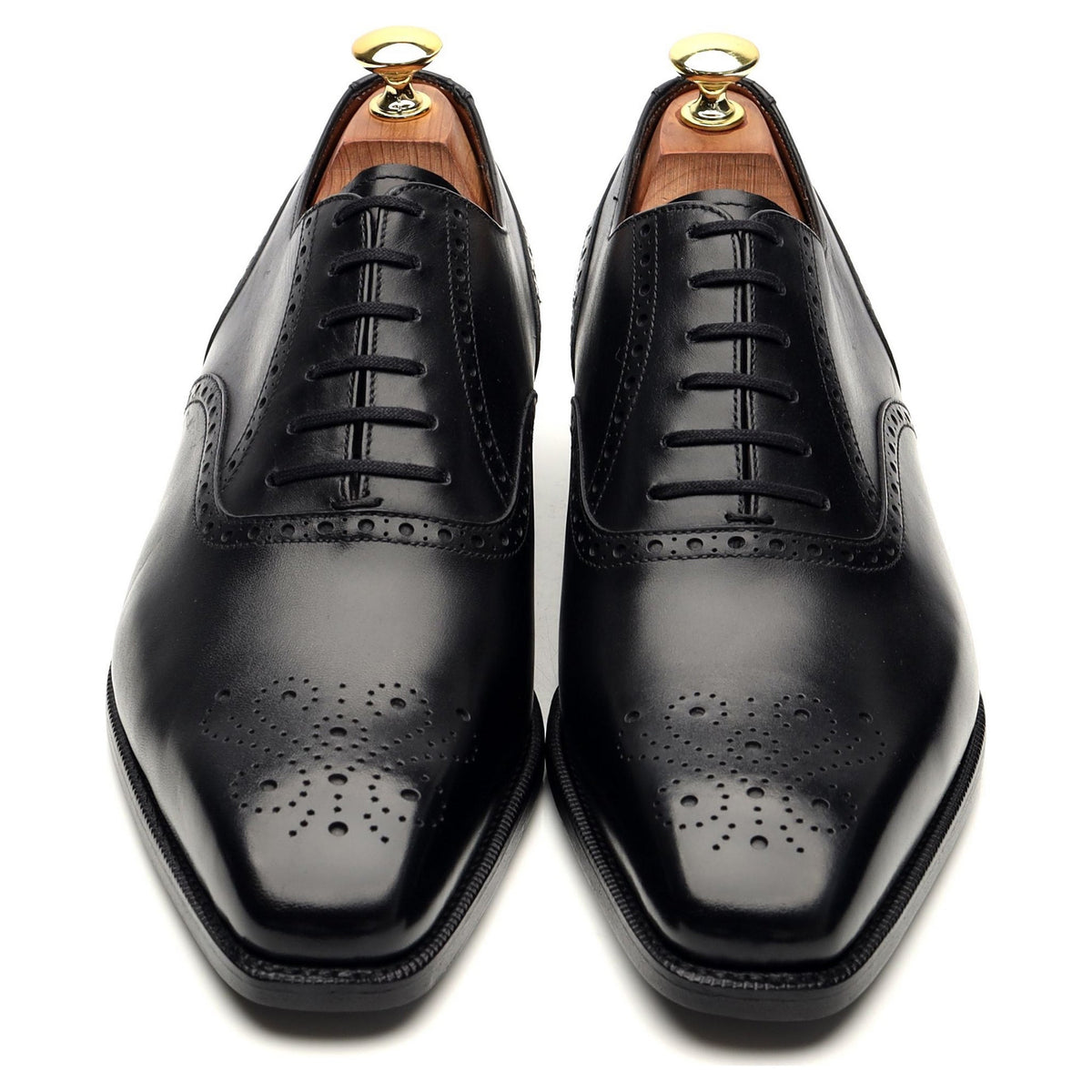 &#39;Wallingford&#39; Black Leather Oxford Brogues UK 8.5 E