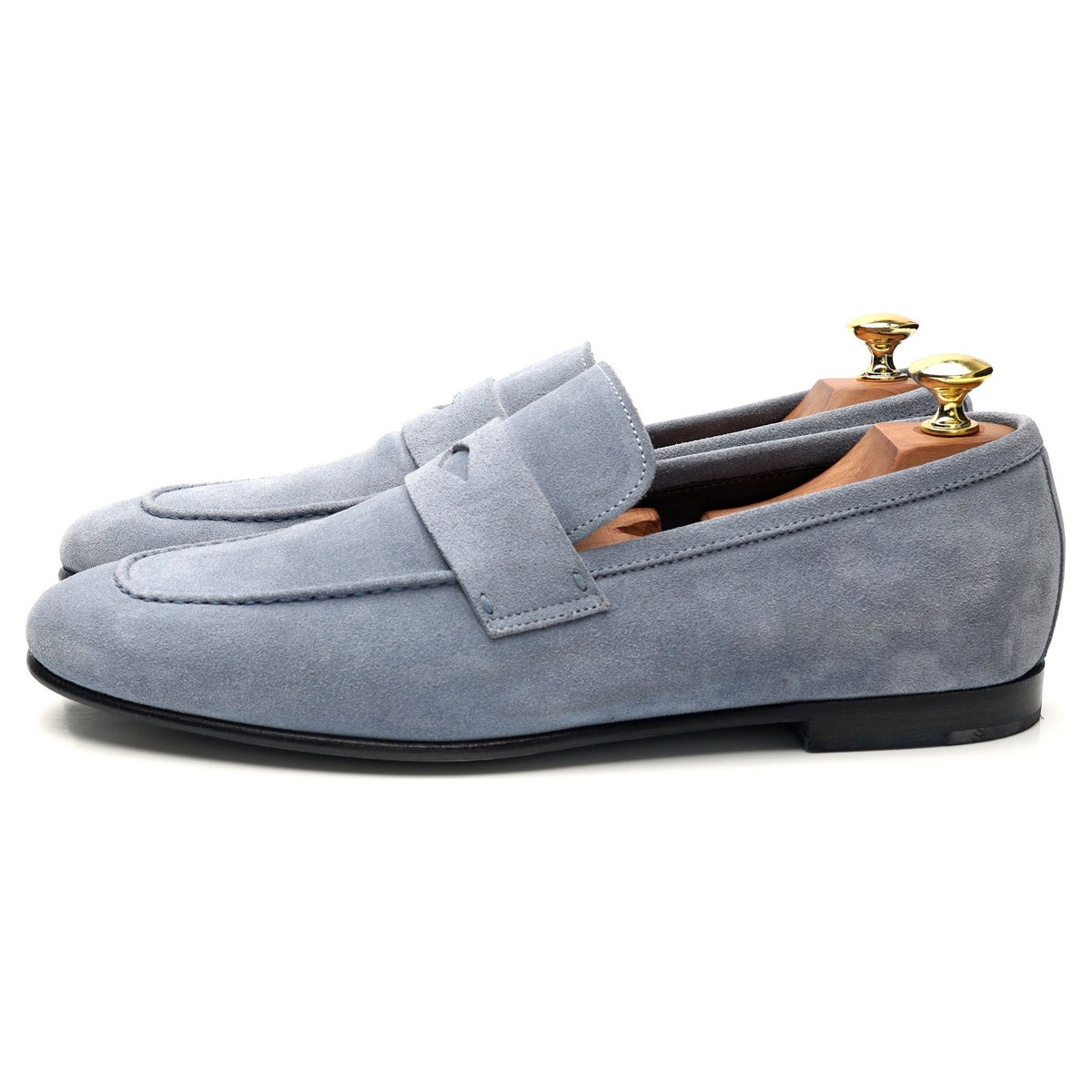 Blue Suede Loafers UK 9 EU 43