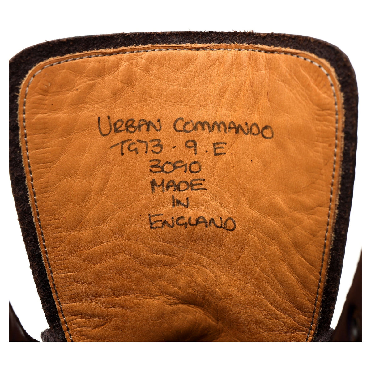 &#39;Urban Commando&#39; Dark Brown Leather Boots UK 9 E