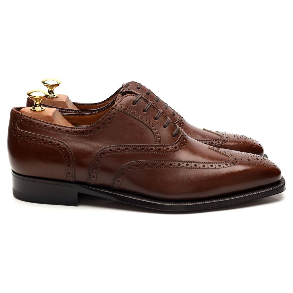 &#39;Art. 3578&#39; Brown Leather Oxford Brogues UK 8.5