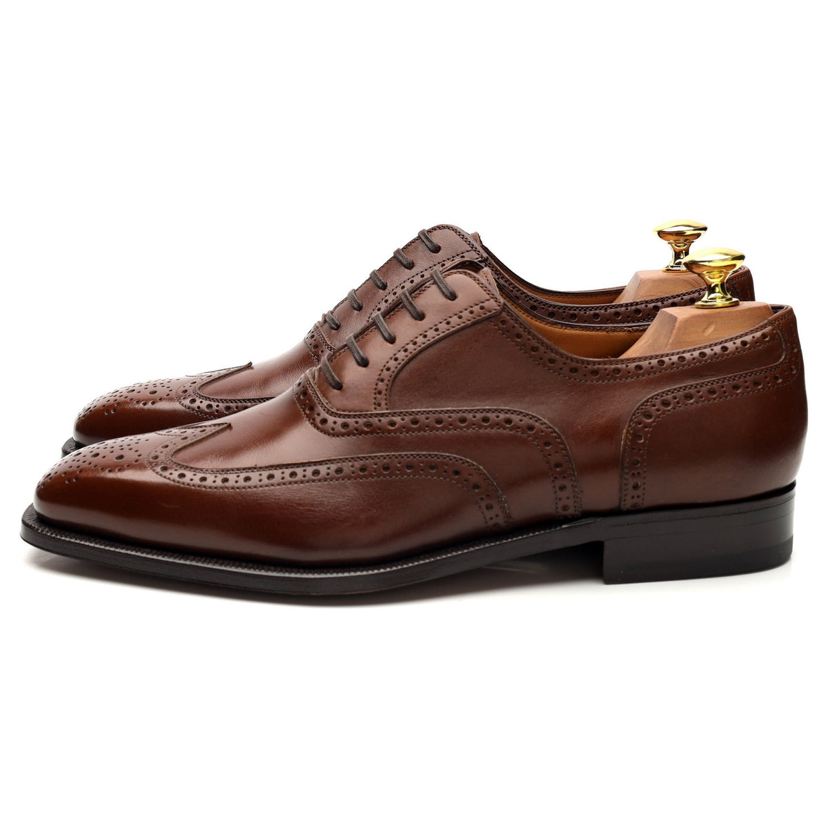 &#39;Art. 3578&#39; Brown Leather Oxford Brogues UK 8.5