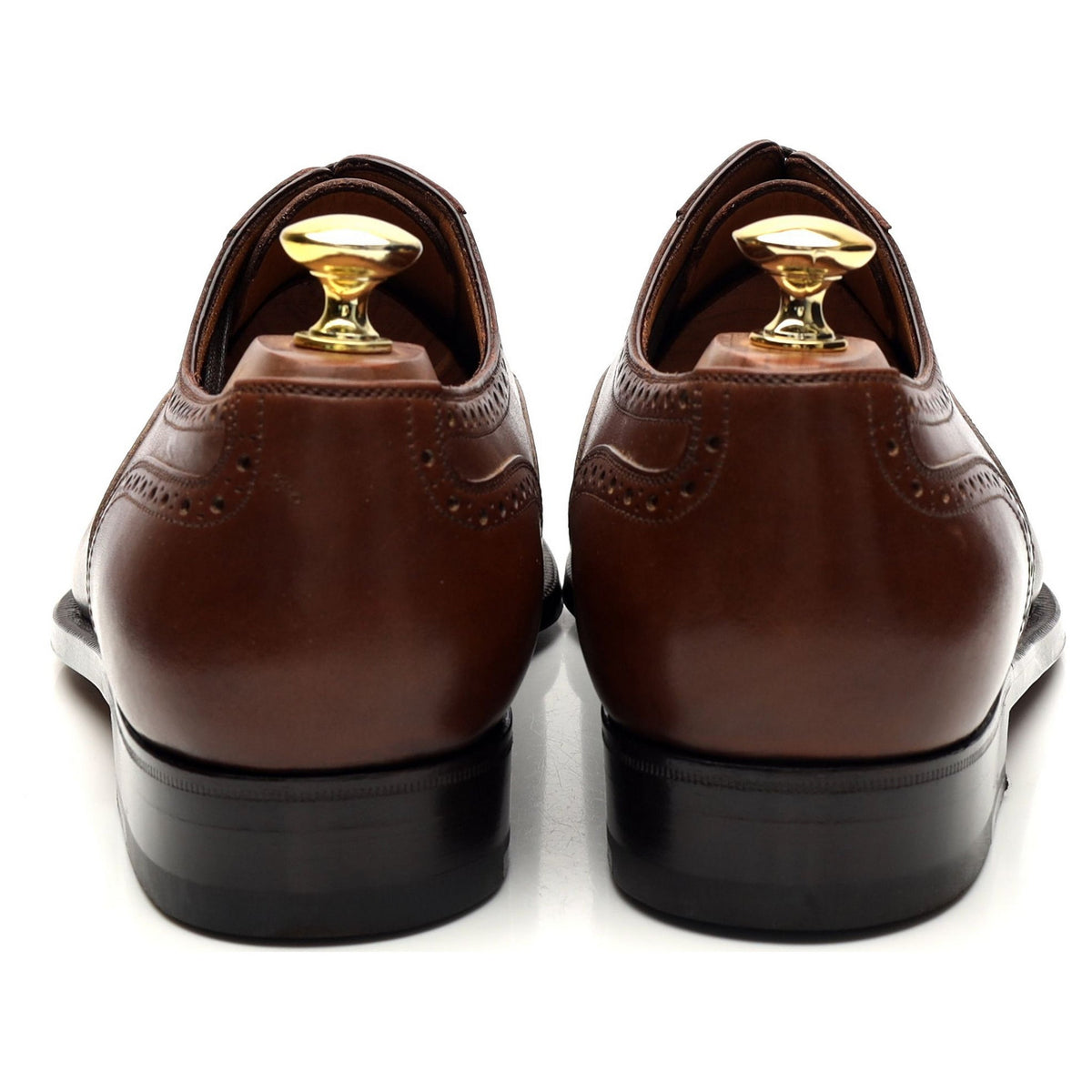 &#39;Art. 3578&#39; Brown Leather Oxford Brogues UK 8.5