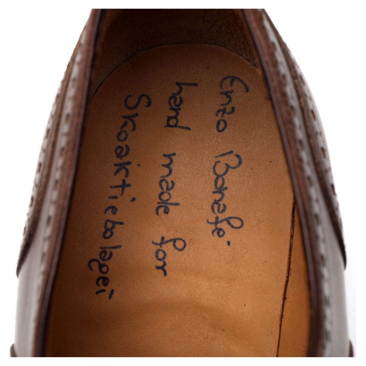 &#39;Art. 3578&#39; Brown Leather Oxford Brogues UK 8.5