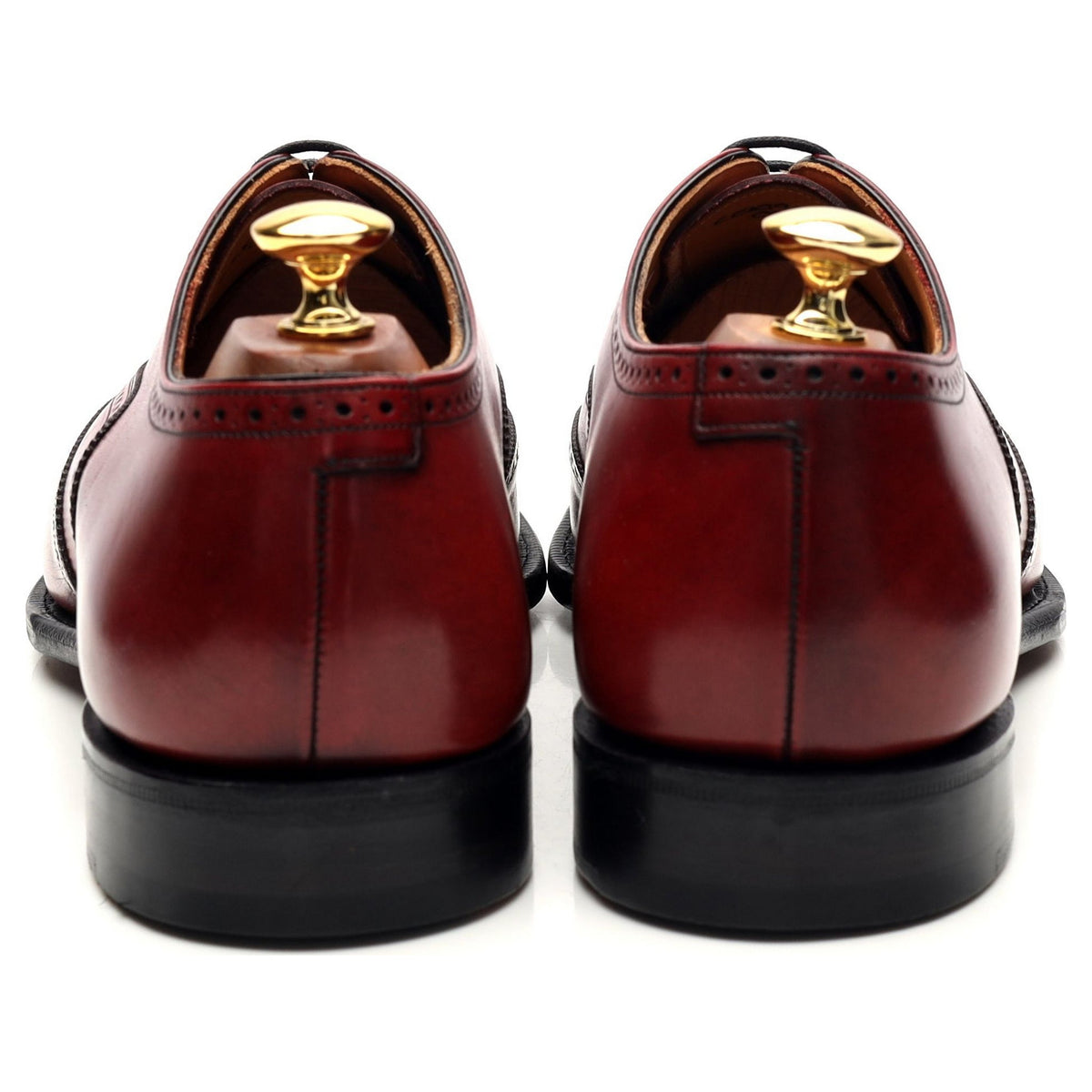 Crown Collection &#39;Carrol&#39; Burgundy Leather Oxford Brogues UK 9 F