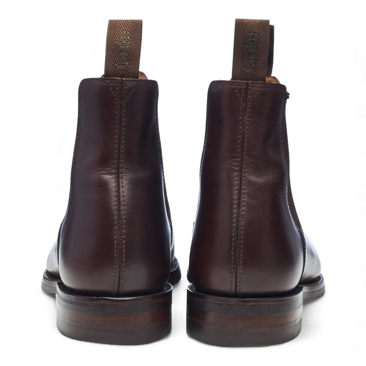 1880 'Chatsworth' Dark Brown Waxy Leather Chelsea Boots UK 7 G