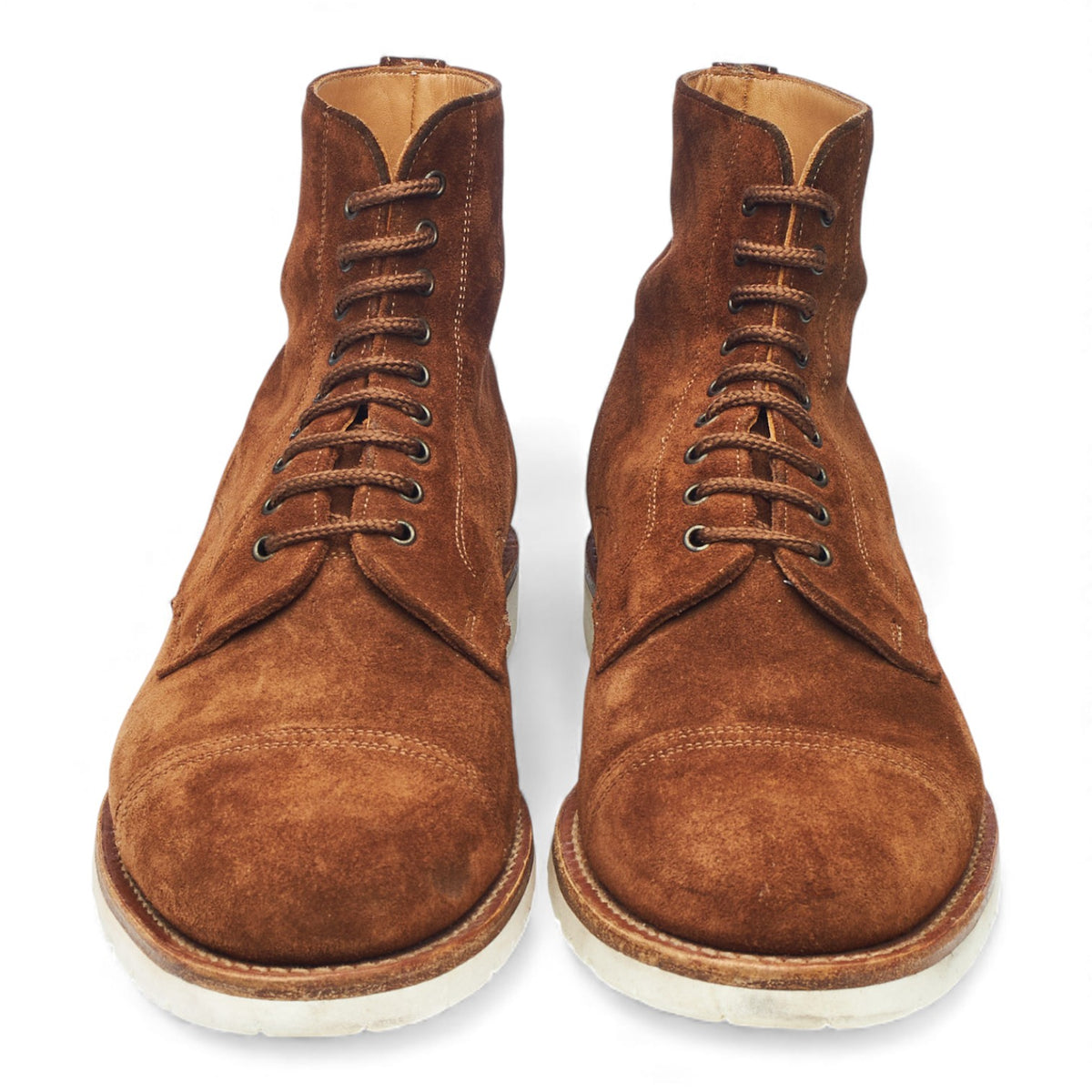 'Milburn' Fox Brown Suede Boots UK 8 F
